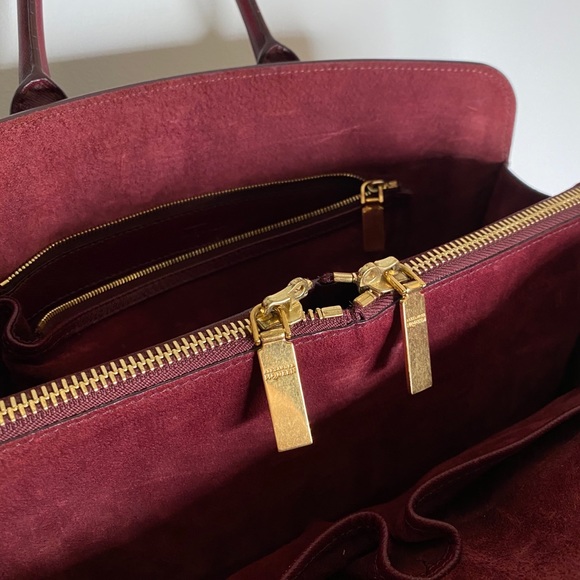 Alexander McQueen Burgundy Leather Heroine Tote - Picture 5 of 7